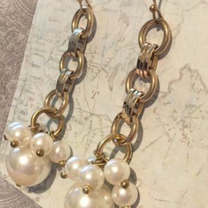 Chains and Pearls Drop Earrings
